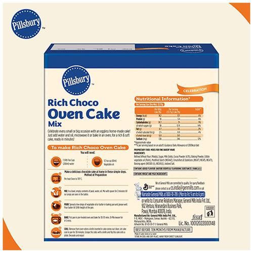 Pillsbury Rich Choco Oven Cake - Mix Moist, 285 g Carton-8.webp